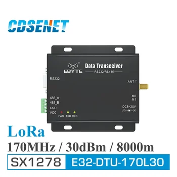 SX1278 170MHz RS485 RS232 LoRa Bezdrôtový Converter CDSENET E32-DTU-170L30 30dbm 8KM vhf Modul DTU Server 170M RF Vysielač