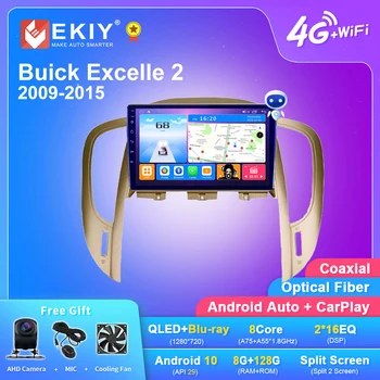 EKIY T7 Android 10 autorádia 8G+128G Pre Buick Lakros 2009 - 2013 Multimediálny Prehrávač, GPS Navigáciu Stereo Č 2din Vedúci Jednotky