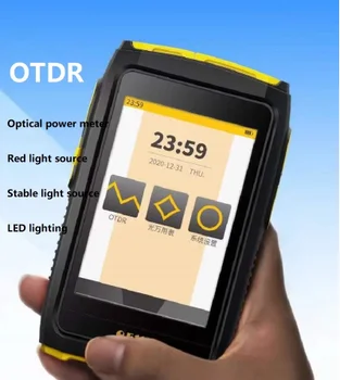 Mini OTDR Aktívnych Vlákien Live Test 1550nm 20db odpoveď zrušenia Optického Vlákna Reflektometra Dotykový Displej OPM VFL OLS Fiber Tester Dotykový Displej