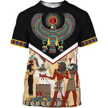 Nové Módne Letné Mens t tričko Egypt 3D celého vytlačené Unisex Tričko Cool Príležitostné T-shirt TD1122584