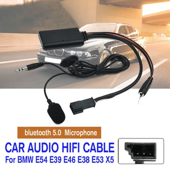 Car Audio HIFI Kábel, Adaptér Pre BMW E54 E39 E46 E38 E53 X5 Univerzálny Bluetooth 5.0 Mikrofón ABS Bluetooth Adaptér