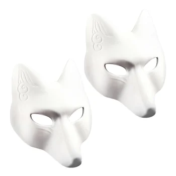 2 Ks Fox Maska Nosenie Roztomilej Zvierat Pub Cartoon Halloween Eva Strany Prospech Dospelých