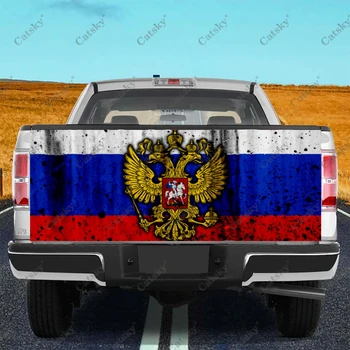 ruskú vlajku Auto samolepky truck zadné ostrohové úpravu maľovanie vhodné pre truck bolesť balení príslušenstvo obtlačky
