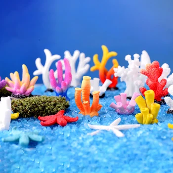Mini Umelé Coral Roztomilý Okrasné Ryby, Dary Akvárium Dekor Multicolor Živice Fashion, Diy Umelecké Remeslo Akvárium Dekorácie