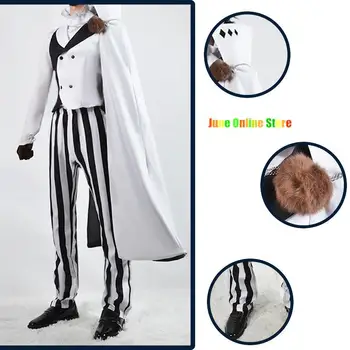 Bungou Túlavých Psov Nikolaj Gogoľ Anime Cosplay Kostým, Oblek Plášť Bielej Na Čiernu Uniformu Halloween Cosplay Kostým Vianočné Oblečenie