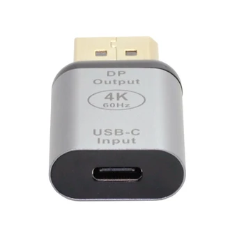 Cablecc USB-Typ C C Ţeny Zdroj Displayport DP Umývadlo HDTV Adaptér 4K 60hz