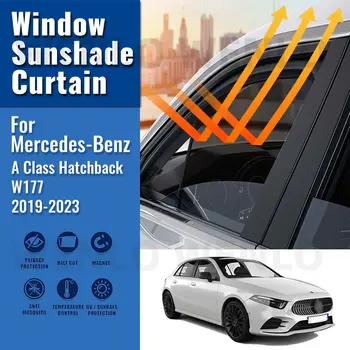 Pre Mercedes Benz Triedy Hatchback W177 2019-2023 Magnetické Auto Slnečník Predné Sklo Rám Opona Zadné Bočné Okná Clonu