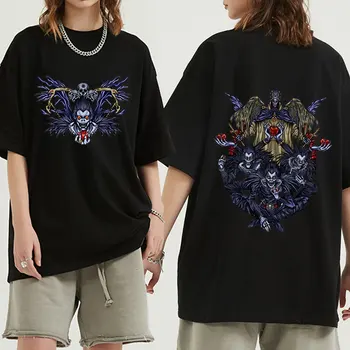 Anime Death Note, Light Yagami Ryuk T-shirt Mužov Oblečenie Móda Krátky Rukáv T-shirts Bavlna Bežné Nadrozmerné T Shirt Streetwear
