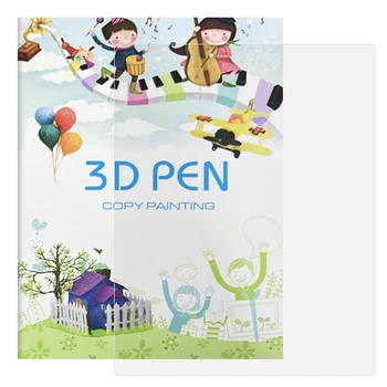 Príslušenstvo Blany 3D Pero Šablóny DIY Plavidlá Opakovane Transparentné Dievčatá Dospelých Farebné PVC rysovaciu Dosku Starter 40 Vzory