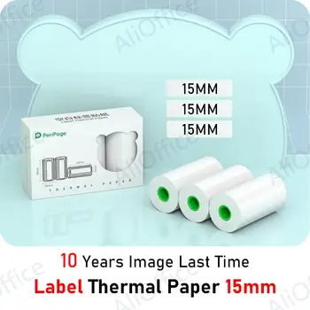 Peripage Mini Papier do Tlačiarne 15 mm 30 mm Niesť Prázdny Label Nálepka Tepelná Tlač Papiera A6/A8 Nepremokavé Oilproof Scratchproof
