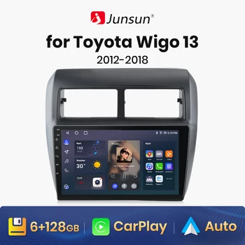 Junsun V1 AI Voice Bezdrôtová CarPlay Android, Auto Radio na TOYOTA Wigo AGYA 2012-2018 4G Auto Multimédiá GPS 2din autoradio
