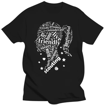 Vytlačené Skautingu Dievča - Dievča Skautských Vedúcich Tričko Mužov Bavlna Ženy T-Shirts O-Krku Nadrozmerná S-5xl