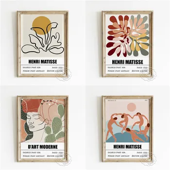 Henri Matisse Abstraktné Expressionism Výstava, Plagát, Tanec Plátno Maliarske Umenie Výtlačkov, Koralové Vzor Domova Obrázok