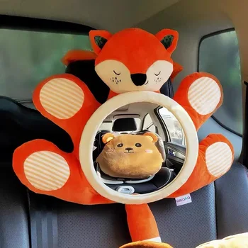 Muma Roztomilá Sova Dieťa Bezpečnostné Pásy, Spätné Zrkadlo Cartoon Zvierat Autosedačky Pohľad Okuliare Auto Zadné Sedadlo Detské Bezpečnostné Zrkadlo