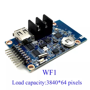 HUIDU hd-WF1 WIFI/USB Led Jeden A Dual Color Control Karty Asynchrónne 384 * 64 32Scan HUB75E Rozhranie RGB Malým Displejom