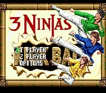3 Ninjas Kick Späť NTSC-USA 16bit MD Hra Karty Pre Sega Mega Drive Pre Genesis Systém