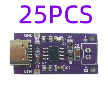 25PCS TYP-C 1S 2S 3S NIMH Nabíjateľné Batérie Nabíjačky Modul 1,5 V 3V 4.5 V prípade 1.2 V 2.4 V 3.6 V CC/CV (DC-DC Konvertor Modul