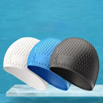 Silikónové Plávanie Spp Módne Ochranu Sluchu Nepremokavé Plávanie Klobúk Vysoko Elastická 3D Ultratenké Čiapky Muži Ženy