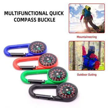 Multifunkčné Malý Darček Plastu Quick-Hák Survival Kit Modul Háčik Turistika Kompas Kompas, Mini Kompas, Camping Kompas