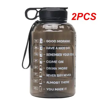 2.2 L Galón Vody Fľašu S Slamy Vonkajšie Telocvični Fľaše Fitness Športové BPA Free Veľká Kapacita Nádoby Fliaš Vody Drinkware