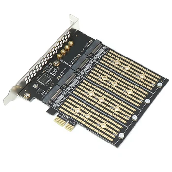 1 Nastavte PCI-E X1, 4 Bit M. 2 B-Key SSD Do PCIE NGFF SATA Karty Adaptéra Rozširujúca Karta Multifunkčné Prenosné