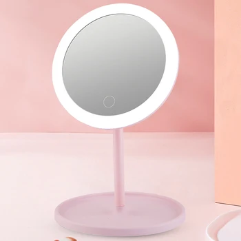 Oživia vašu krásu rutinné: LED kozmetické zrkadlo s stmievateľné, otáčanie a funkcie pamäte - USB kozmetické zrkadlo s monoch