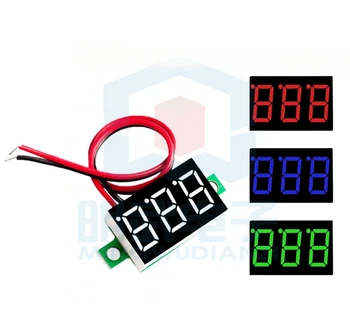 Dva-wire Voltmeter 0.36 Palcový DC4.5V30V DC Voltmeter Hlavu Motocykel Voltmeter Digitálny Displej Meter