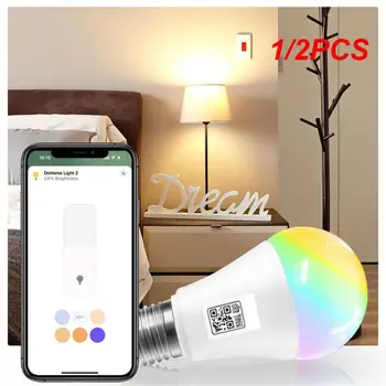 1/2KS Certifikované Homekit LED Smart WiFi Žiarovky Siri Hlasové APLIKÁCIE Ovládanie RGB Nočné Lampy, Domov Kit App Alexa