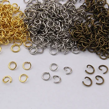 6*0.7 mm 1400Pcs(Asi 100 G)Otvorenie Skok Krúžky Pre Šperky Robiť,Žehlička Šperky poznatky pre DIY