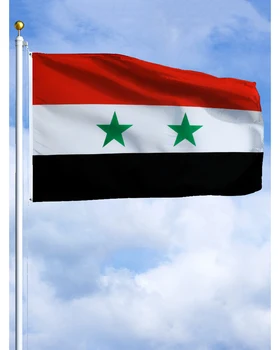 60×90 90x150 120×180 CM Sýrii Znak, Vlajka Polyester Vytlačené Banner Gobelín Pre Decor