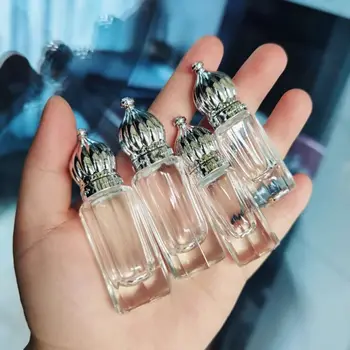 Prázdne Parfum Valca Loptu Fľaše Pery Olej Mini Sklo Roll-on Fľaša Transparentné Koruna Spp Esenciálny Olej Fľaše Cestovanie