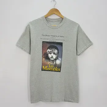 Vintage Les Miserables Film 1986 Pekný Dizajn T-shirt