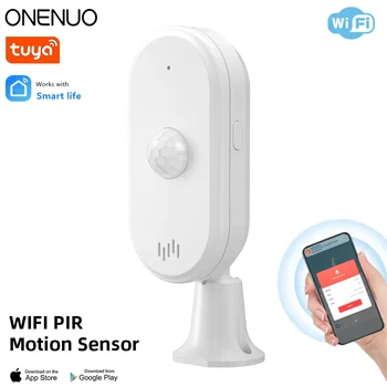 ONENUO Tuya WiFi Bezpečnosti proti Vlámaniu, Infračervený Pohybu Ľudskej PIR Senzory Detektor Inteligentný Život PIR Home Security
