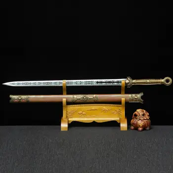 102cm kovové skutočný meč ručne kované Čínsky drevený meč vysoko mangánovej ocele Qin Dynastie meč dekorácie film a televízia