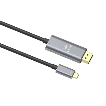 USB C na Displayport Kábel Typu C na DP1.4 Adaptér 8K 60Hz 4K 144Hz pre Thunderbolt 3 Notebooku MacBook
