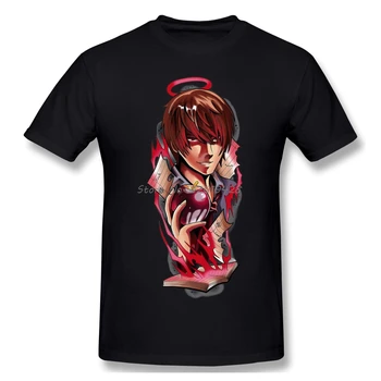 Móda Grafické T-shirt Komiksu, Anime Death Note (2) Bežné Mužov O-krku Bavlnené Tričko Top Nadrozmerné Streetwears