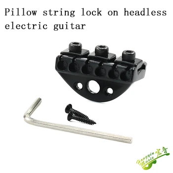 Headless elektrická gitara, vankúš reťazec, vankúš string zámok, vankúš string zámok, gitara zámok, 42mm príslušenstvo pre elektrické guit