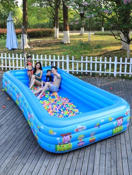 Domácnosti zosilnené nafukovacie bazén, krytý dieťa a dieťa skladacie kúpacie vedierko, vonkajší veľké hrať bazén pre dospelých