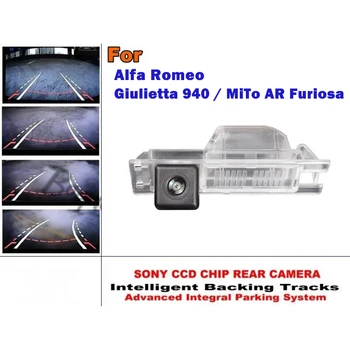 Smernica Parkovanie Skladby Línie Auta Zozadu záložný Fotoaparát Pre Alfa Romeo Giulietta 940 / MiTo AR Furiosa CCD HD Model