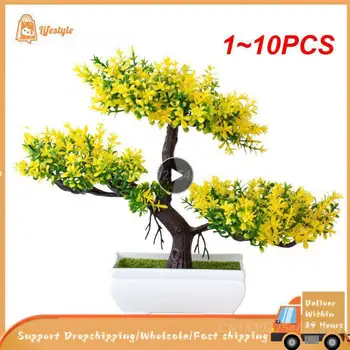 1~10PCS Umelých Plastických Rastliny Bonsai Malý Strom Hrniec Falošné Rastlín Črepníkové Kvetiny Domov Izba Stôl Dekorácie, Záhradné Sedenie