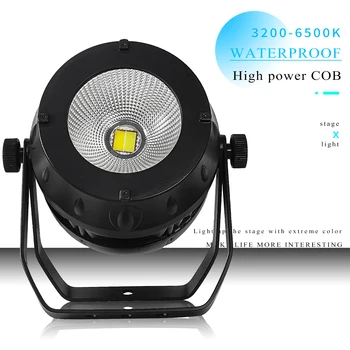 Vonkajšie Nepremokavé COB LED 100W 200W Teplá studená Biela 2V1 DMX512 Fáze Účinok Osvetlenie Pre Vonkajšie Svadobné Show, DJ, Disco