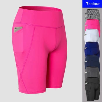 2023 Nové Modré Telocvični Šortky Ženy Jogy Kompresie Šortky športové šortky pre ženy Cvičenie Slim fitness šortky