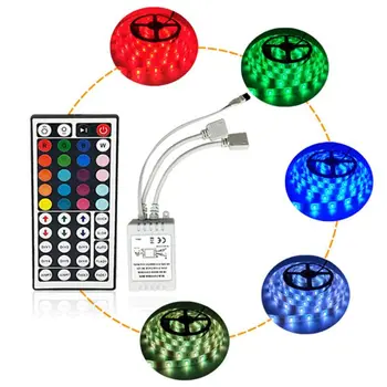 Pre LED Pásy Svetla, Farebné RGB 44 Kľúče, IR Diaľkové ovládanie Stmievač osvetlenia Led Bar Regulátor