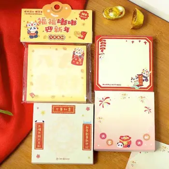 100Sheets Ohňostroj Couplet Vzor Čínsky Nový Rok Poznámok Značky Vlajky Čínsky Drak Nový Rok DIY Memo Poznámka Papier