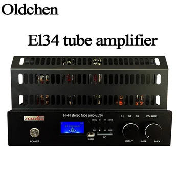 Oldchen EL34 trubice zosilňovač jedného, ktorý sa skončil Triedy Bluetooth USB home HiFi, high-end audio zosilňovač skúmavky