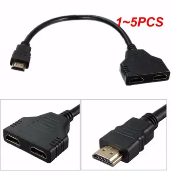 1~5 KS V 1 Kábel Rozdeľovača 1080P 2.0 kompatibilný s HDMI Adaptér 2port Pre PC TV PS3 Projektor, Monitor