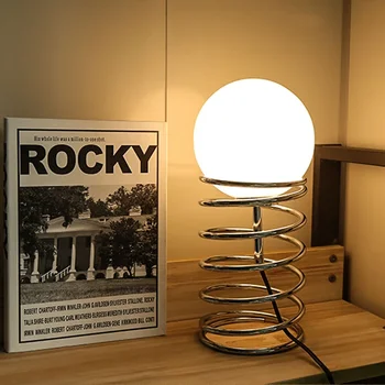 Bauhaus Jar Skla Stolové Lampy Nordic Vintage Moderný Minimalistický Rodine Obývacia Izba, Spálňa, Nočné Lampy