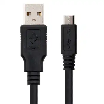 Nanocable Micro USB 2.0 Dvojité Muž Údaje Nabíjací Kábel Čierny 10.01.0503 3m 