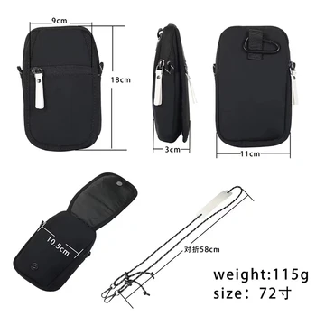 pre Oukitel WP21 Ultra WP22 nylon handričkou mobilný telefón taška vodotesný zips messenger taška mužov a žien dvojvrstvové malá taška