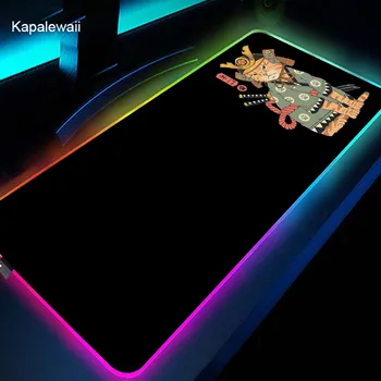 Japonské Umenie RGB Podložka pod Myš Herné Príslušenstvo Mouse Mat Hráč XXL Veľké Mousepad LED Svetelný Pult Podložky protišmykové Gumené Rohože